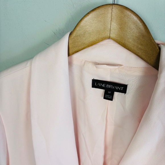 Lane Bryant  Single Button Pale Pink Blazer Size 18 - Picture 3 of 4
